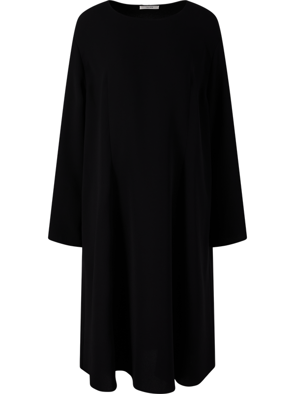 Oversized silk dress 'Kael' black
