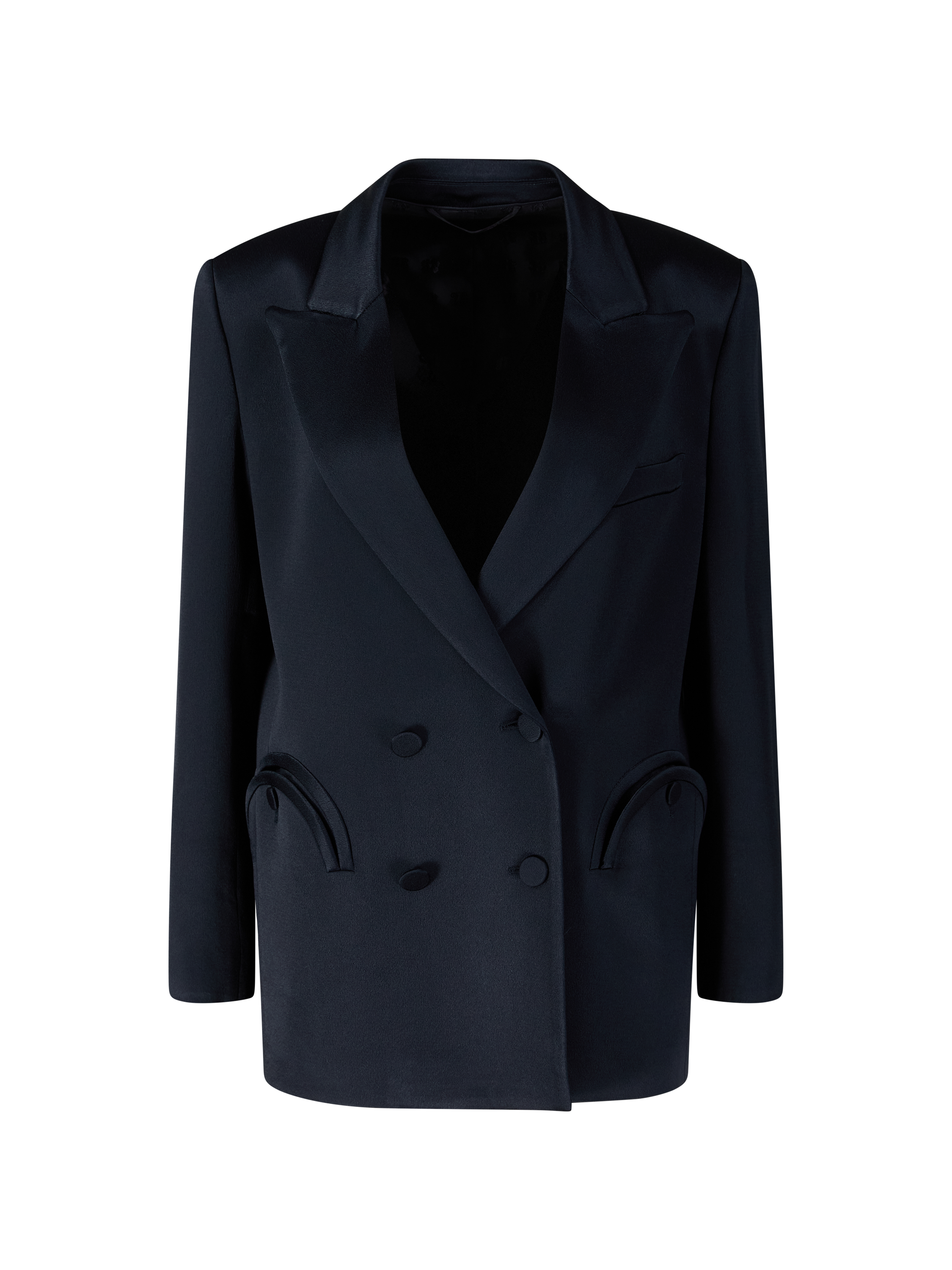 Satin-Blazer 'Novalis Everynight' Dunkelblau 