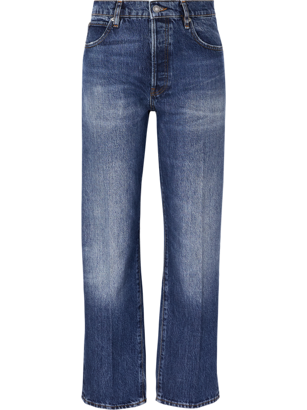 'The Essential' Relaxed-Fit Jeans, Medium Blue