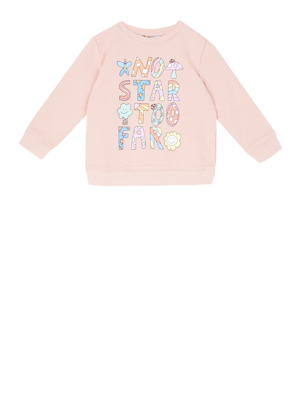 Sweatshirt mit Print Rosa