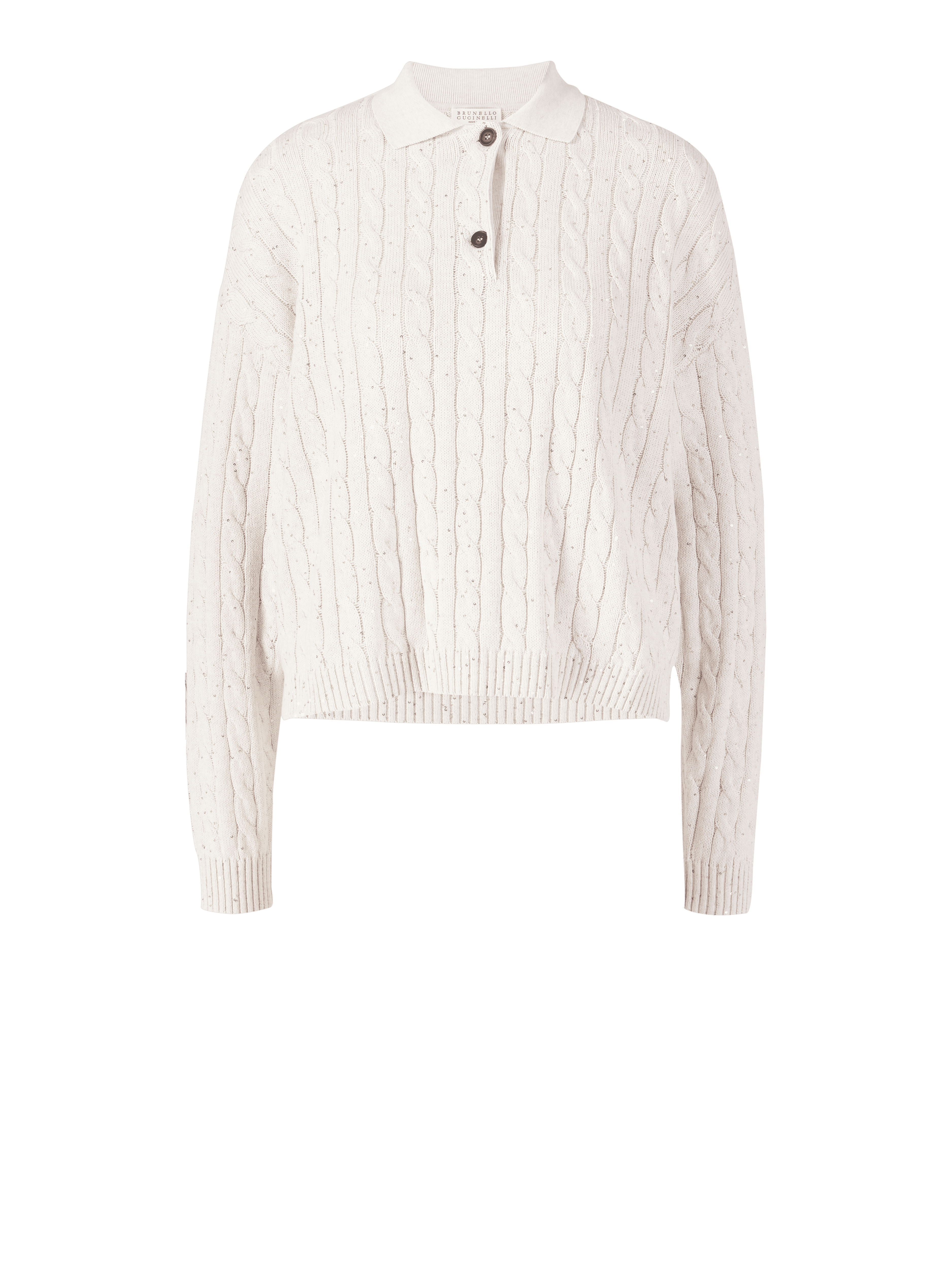 Baumwoll-Poloshirt Beige