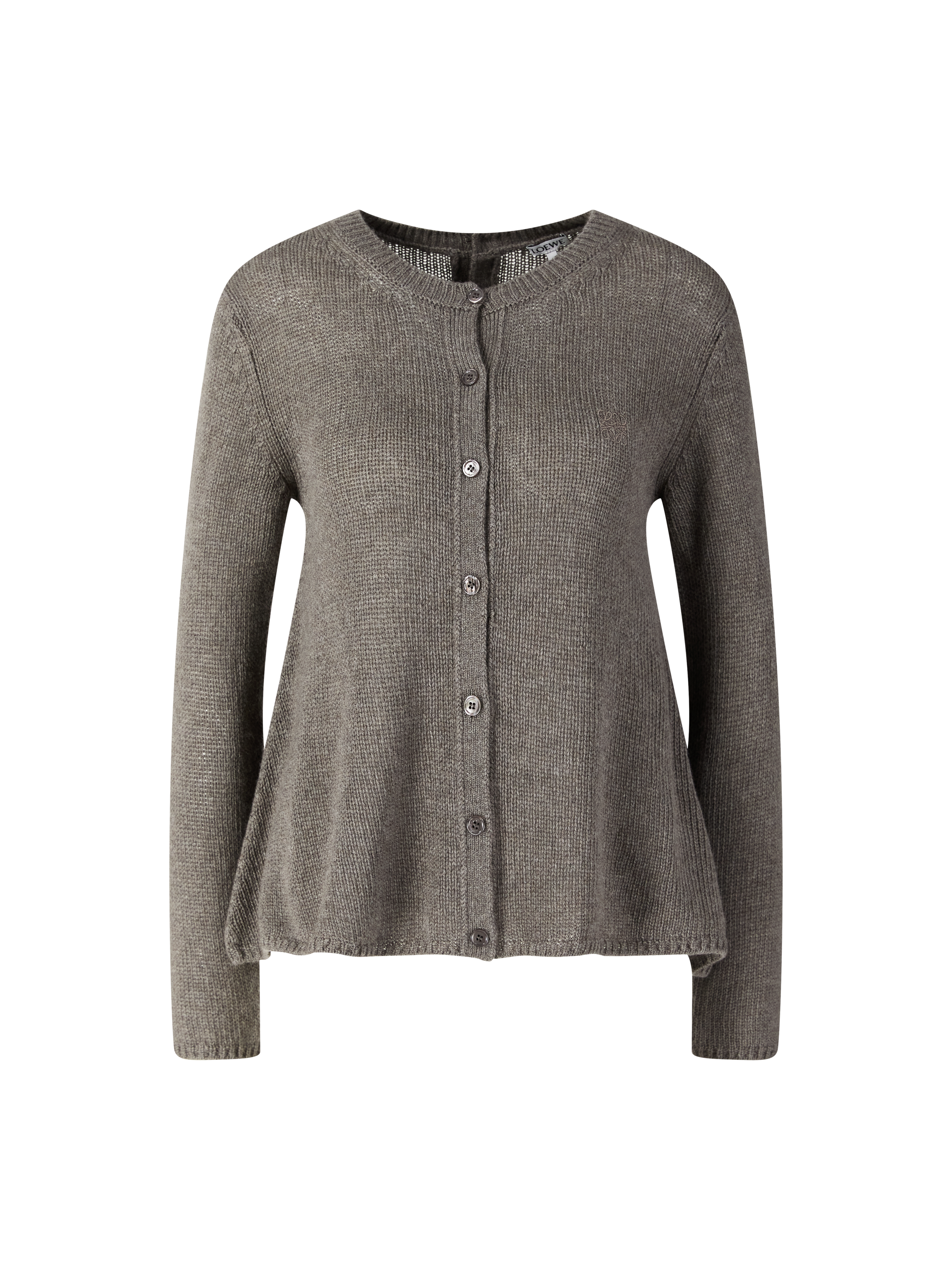 Cashmere-Strickjacke Braun