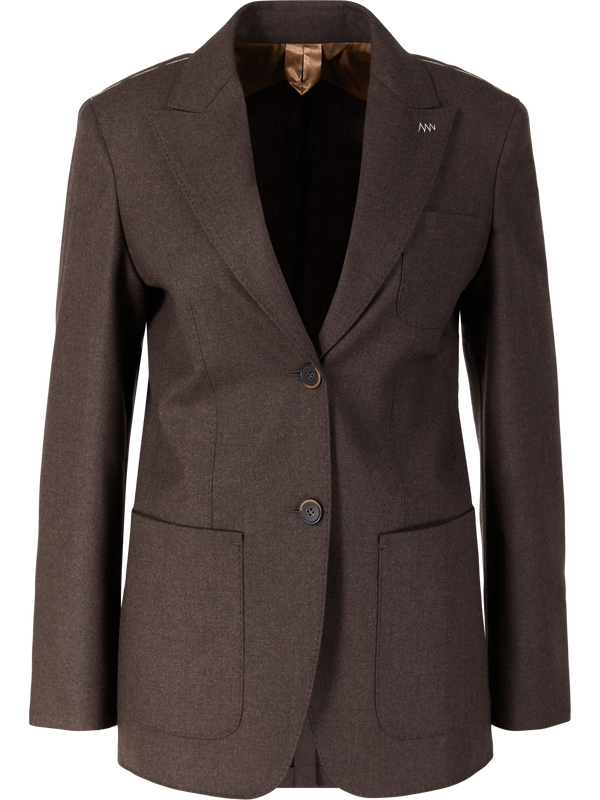 Einreihiger Cashmere-Blazer 'Bronte' Braun