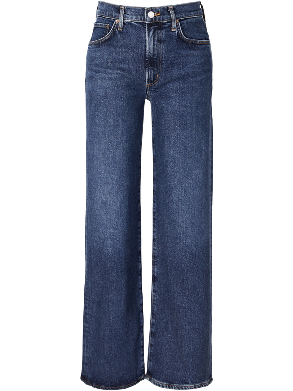 'Harper Jean' Straight-Leg Jeans – Dark Blue