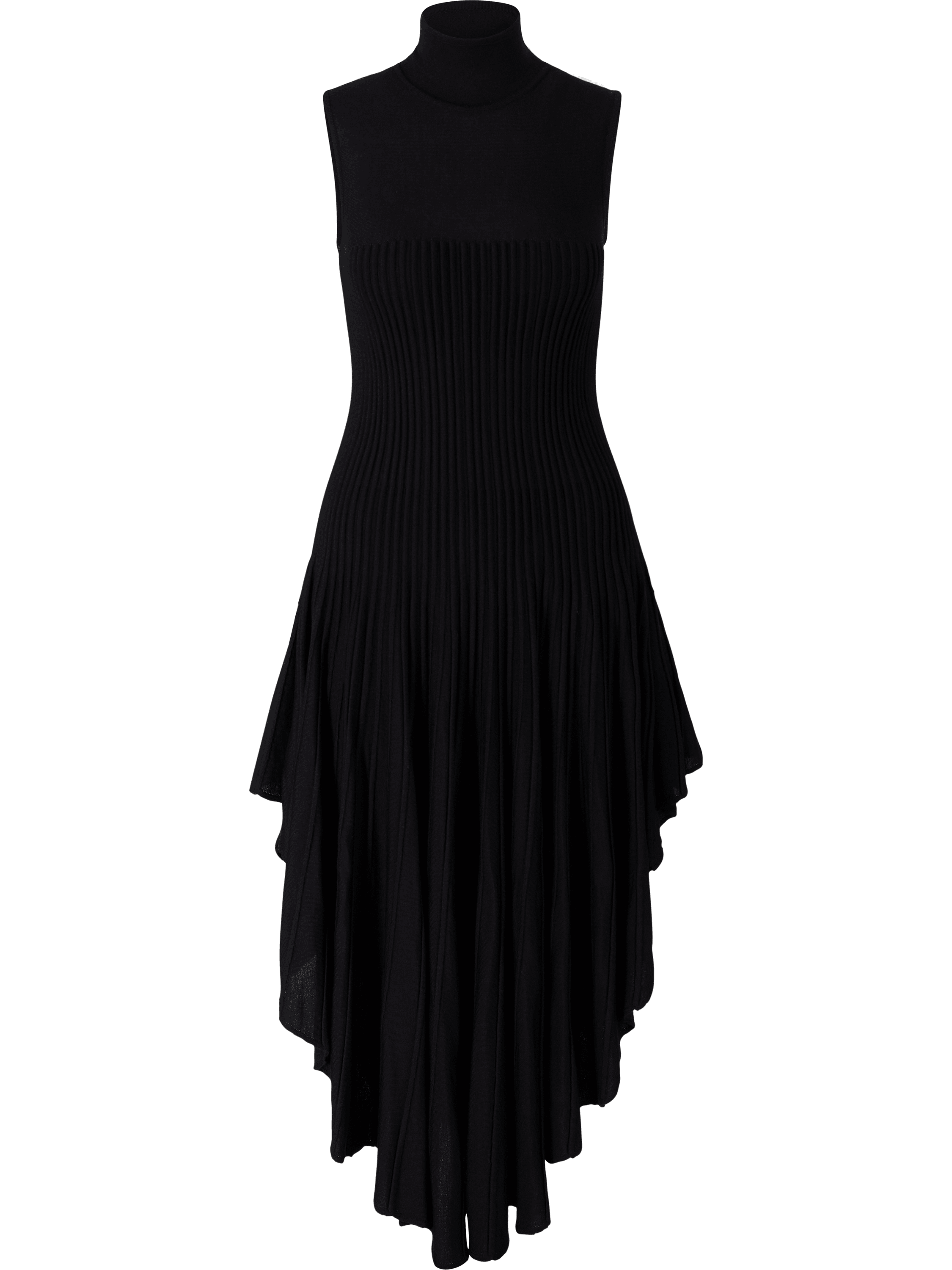 Alaïa 'Triangle 3D Sculpting' evening dress in black wool, Product view – UNGER.DE
