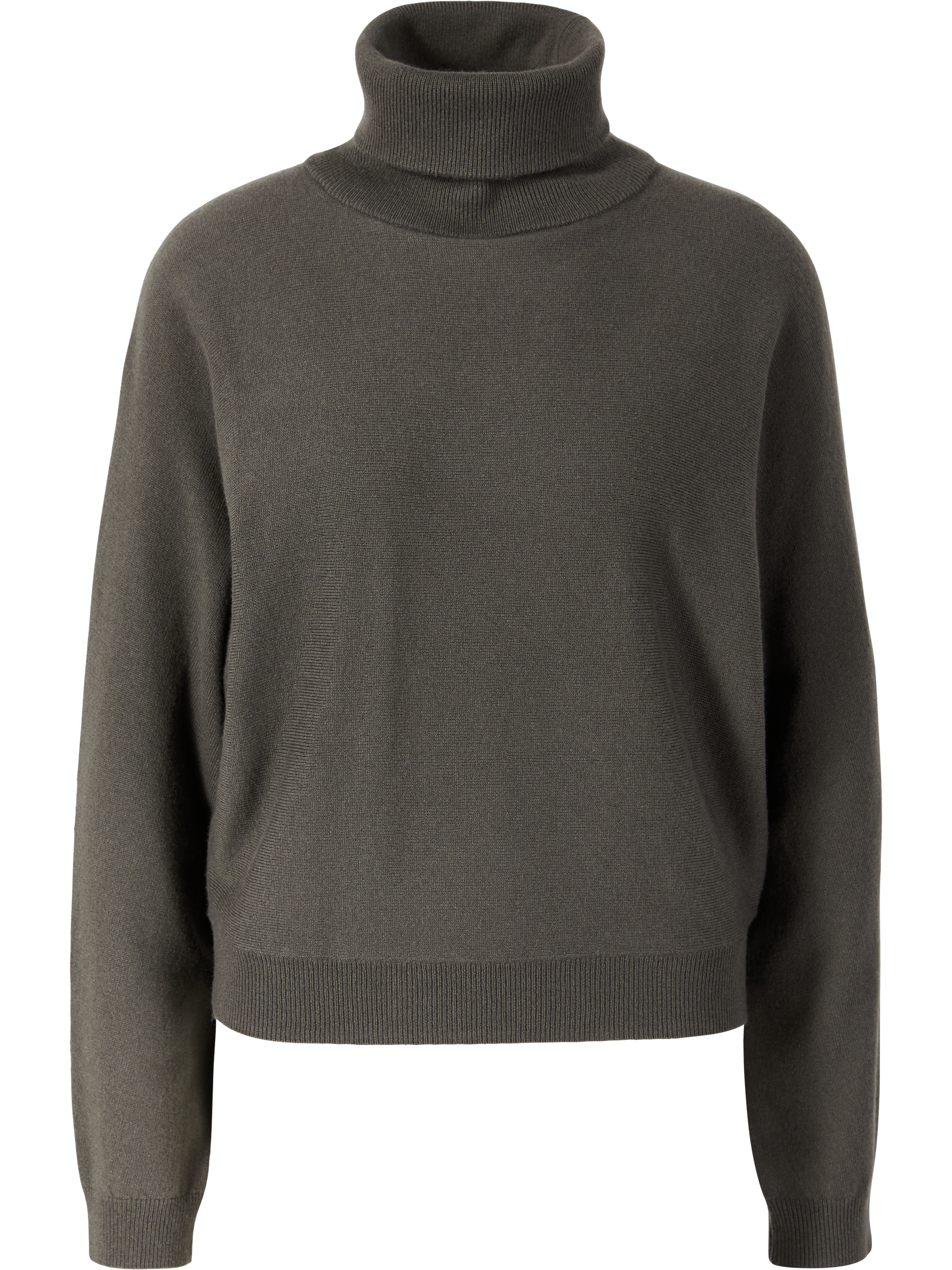 Vince Wool-cashmere roll-neck jumper with batwing sleeves khaki, Product view – UNGER.DE