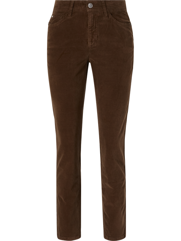 Cropped Samthose 'Piper' Dunkelbraun
