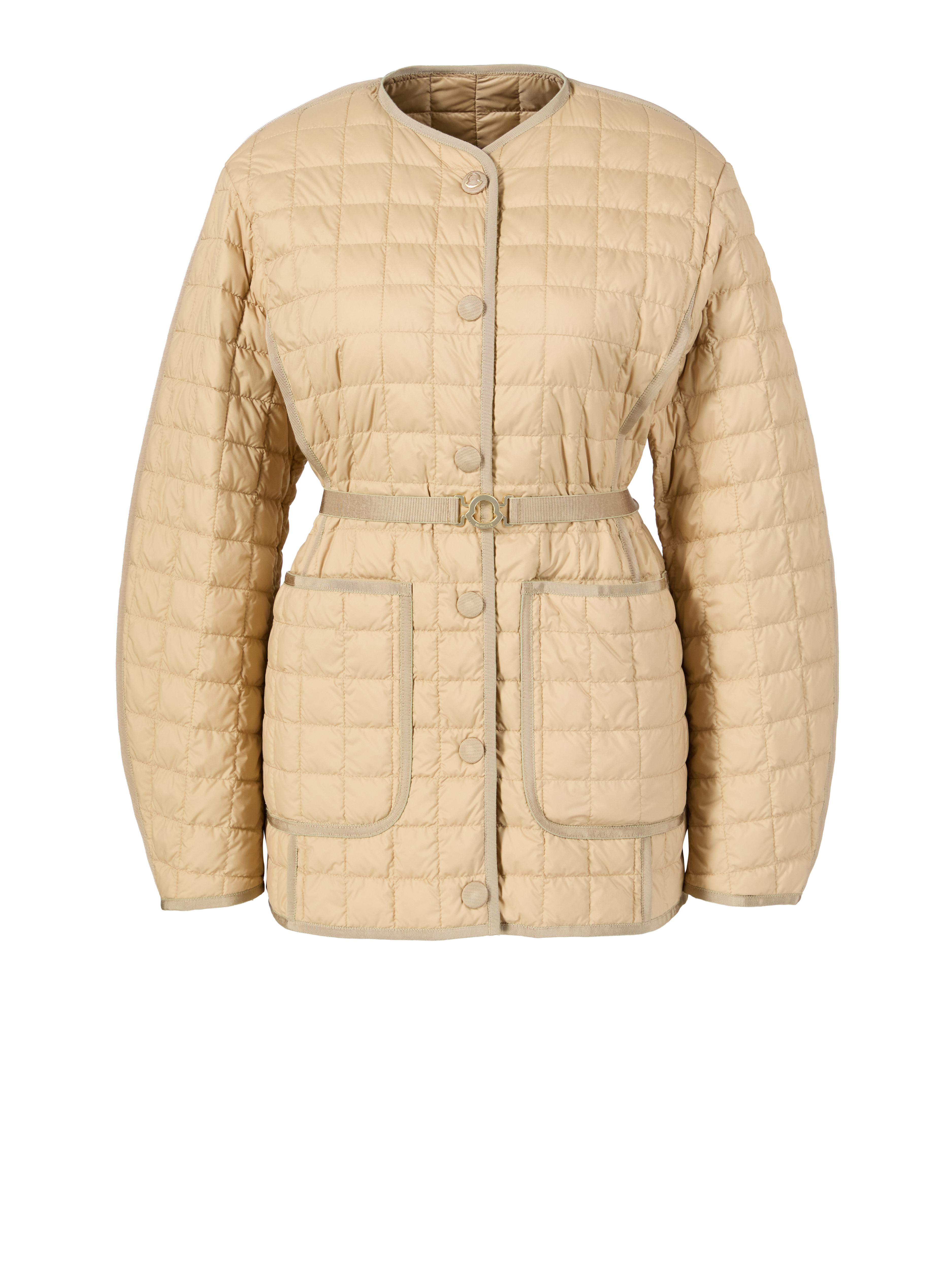 Daunenjacke 'Alleuze' mit Gürtel Beige