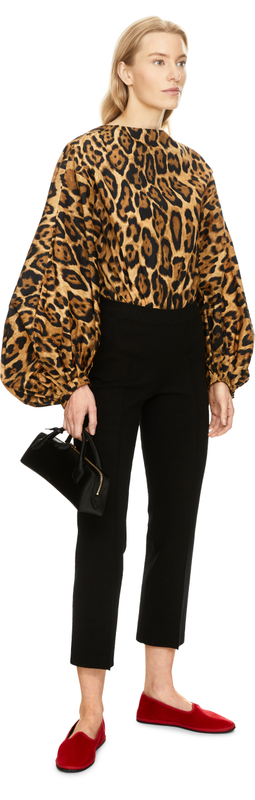 Rückfreierer Body mit Leopardenmuster Braun