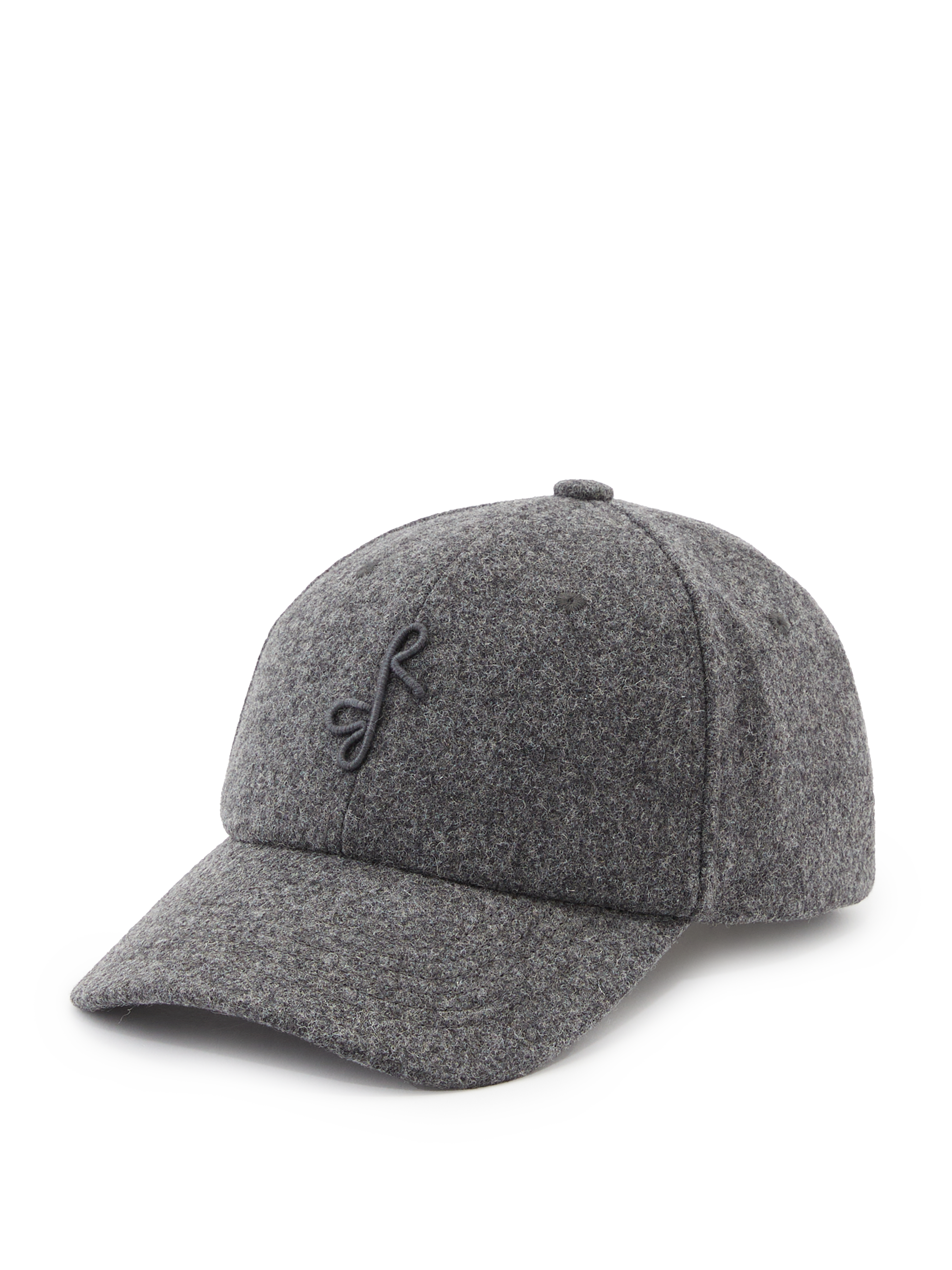 Baseball cap with embroidered logo grey 