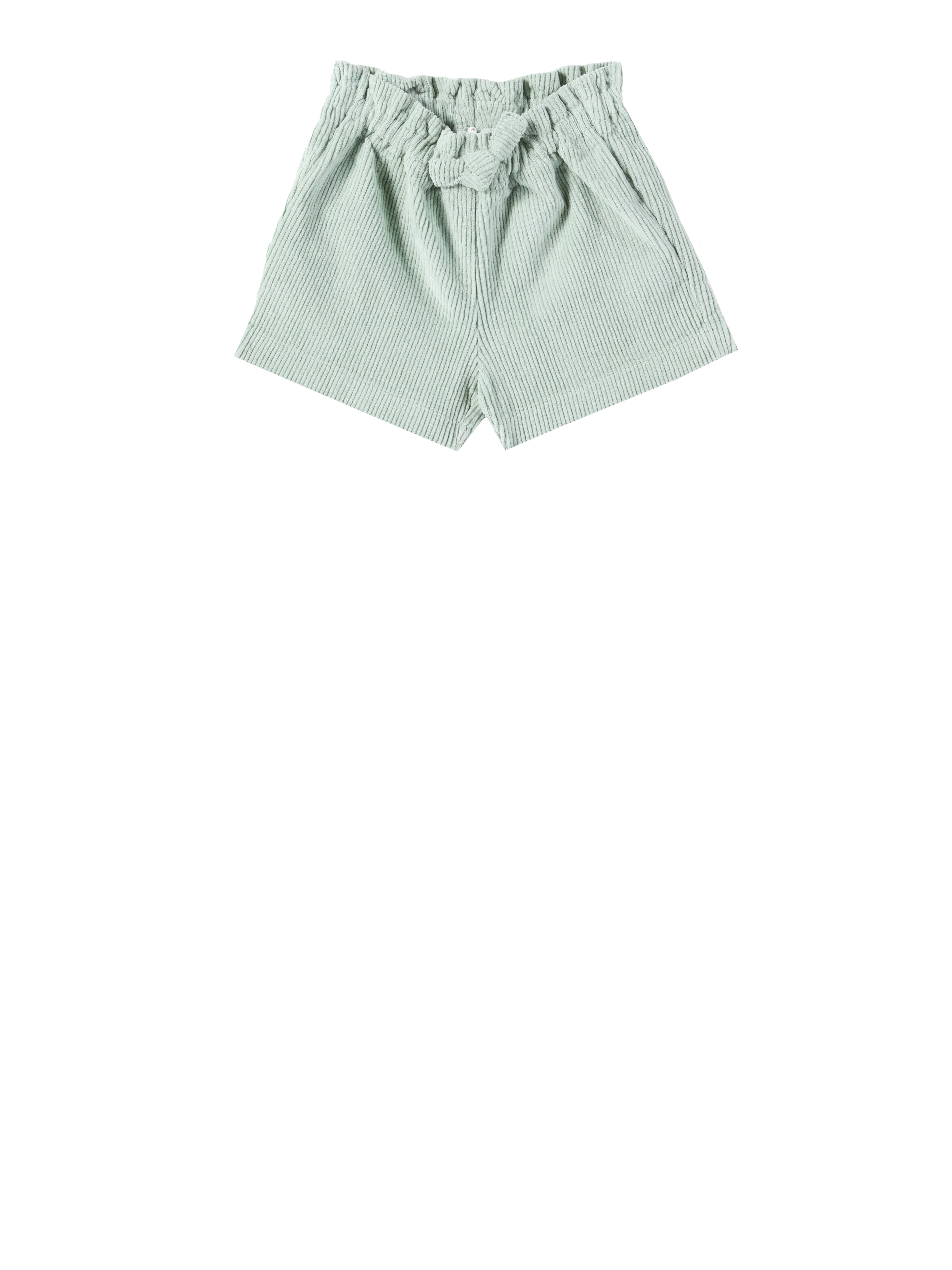 Cord-Shorts 'Bermuda' in Grün