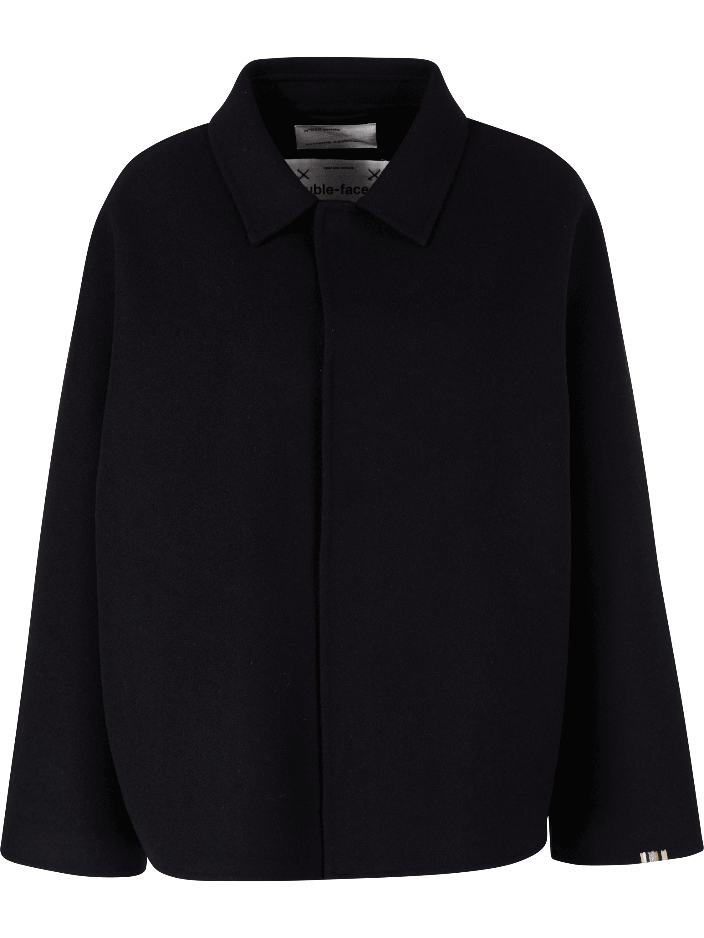 extreme cashmere x Woll-Cashmere-Jacke 'n°526 Jamie' Schwarz, Produktansicht – UNGER.DE