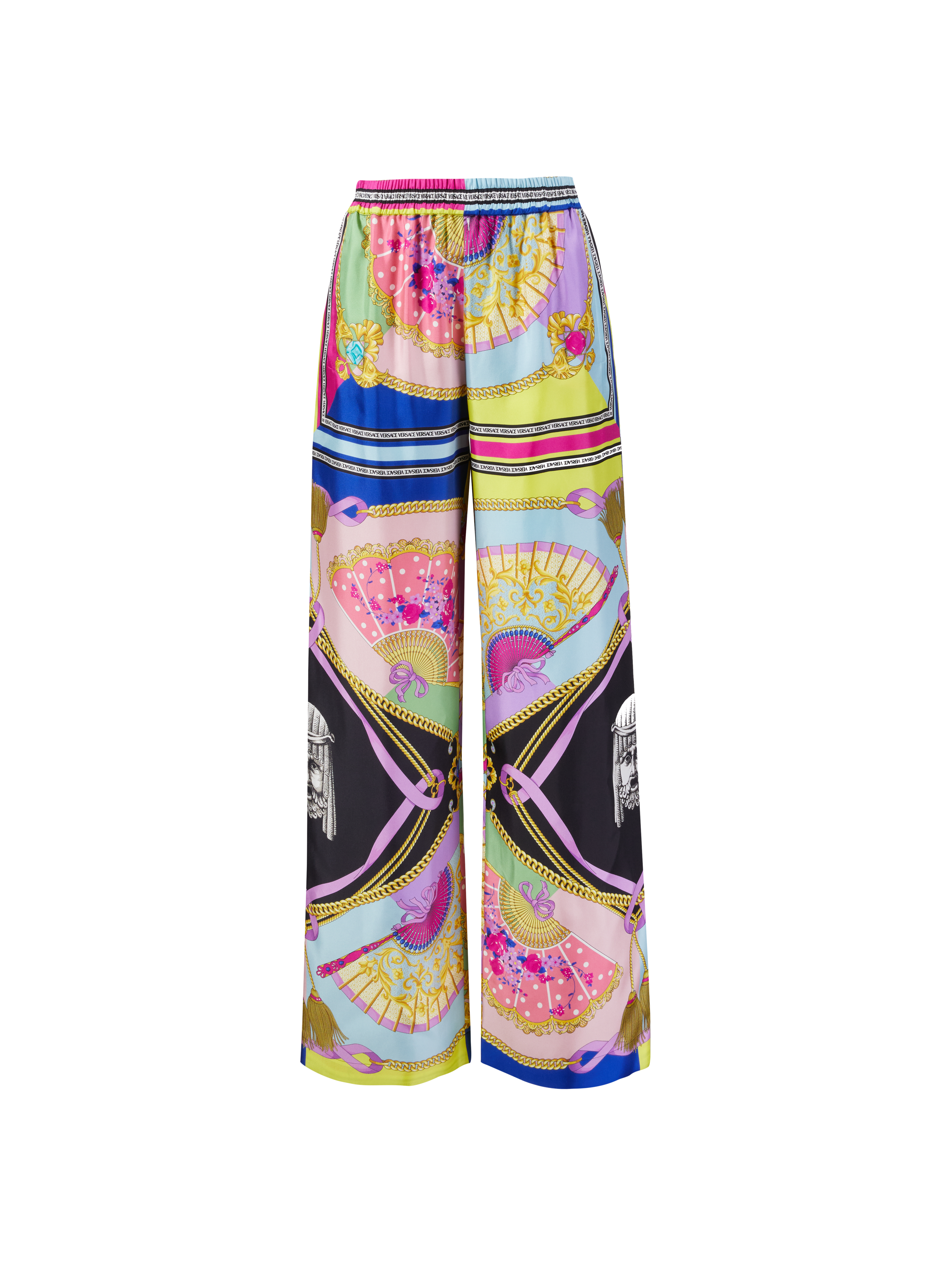 Seidenhose 'Ventagli' Multi