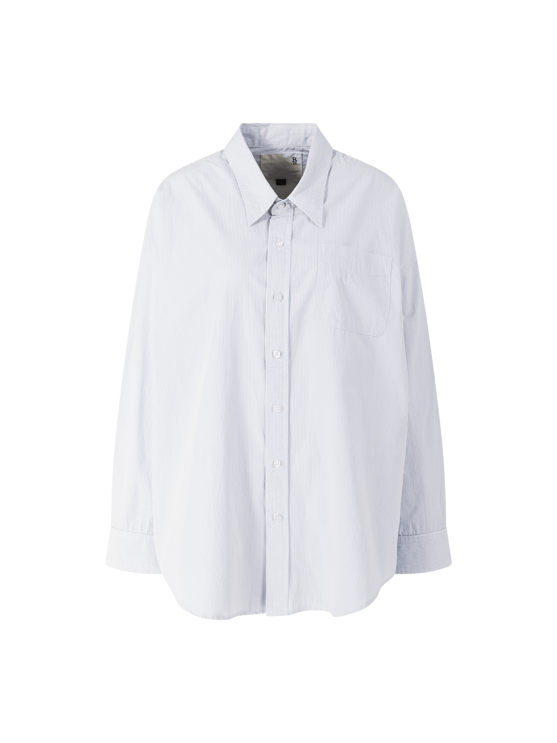 Gestreiftes Hemd Hellblau