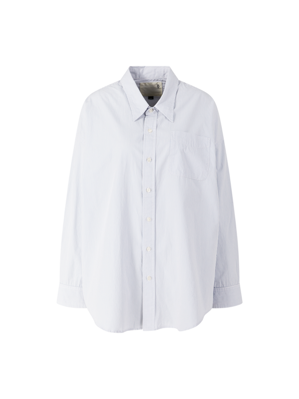 Gestreiftes Hemd Hellblau