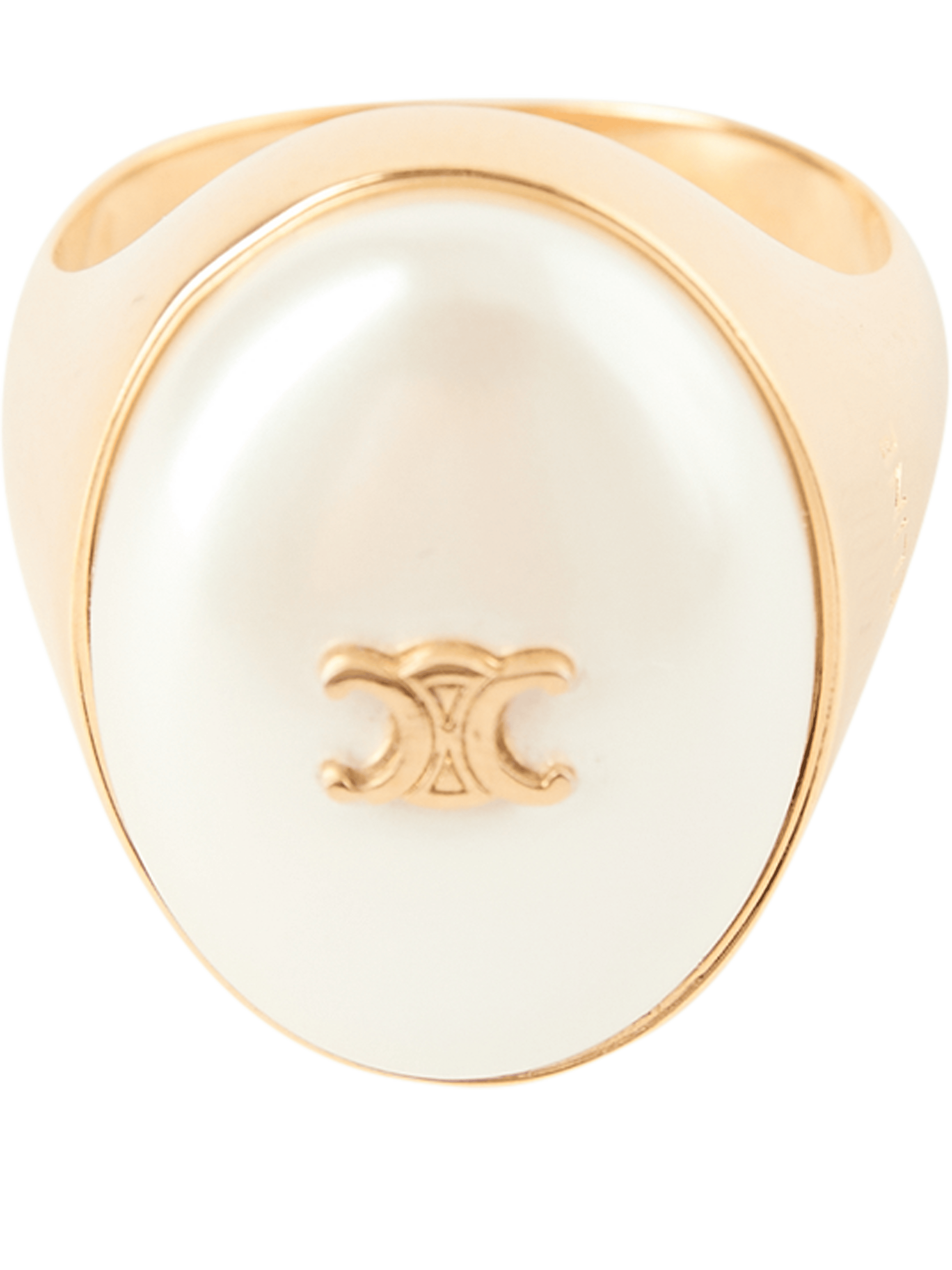Celine Ring 'Les Perles' Gold/Ivory, Produktansicht – UNGER.DE