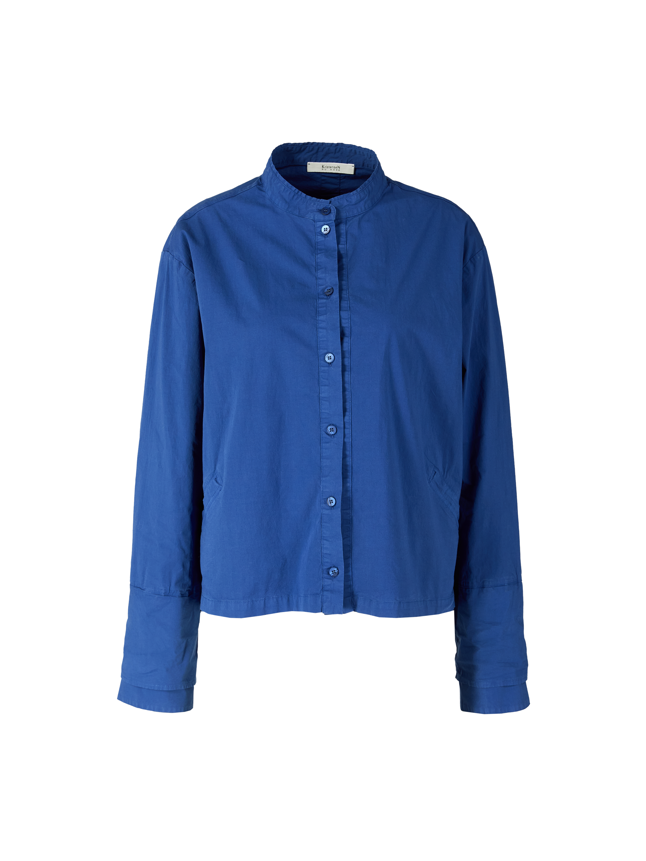 Hemd mit Stehkragen Blau