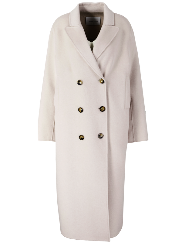 'Devara' Alabaster cashmere and wool coat