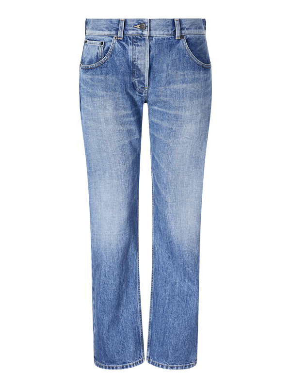 Straight-Leg Jeans 'Fima' Mittelblau