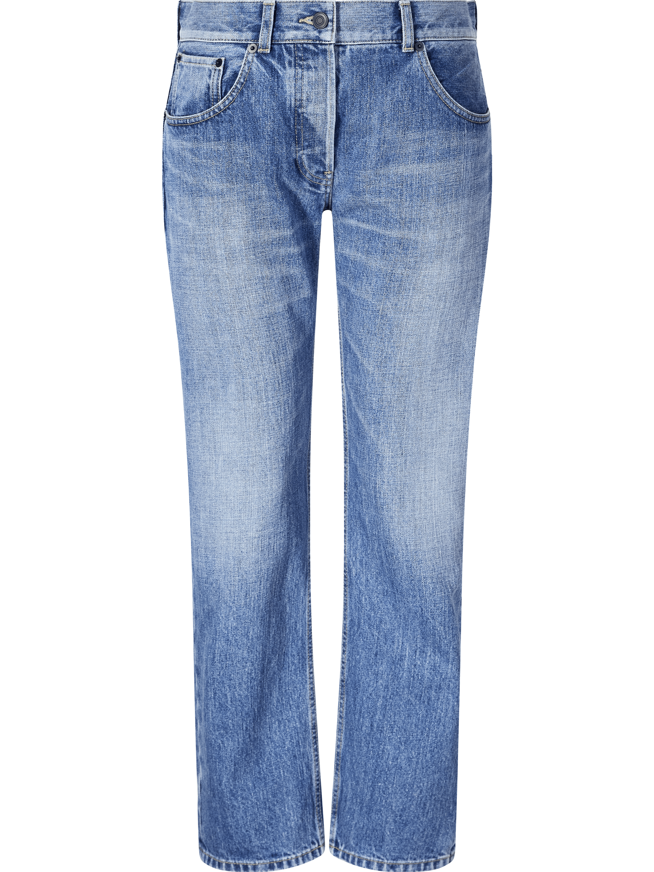 Straight-Leg Jeans 'Fima' Mittelblau