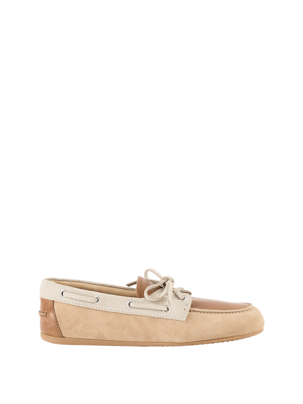 Calfskin moccasins beige