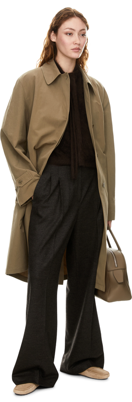 Gebürstetes Cashmere-Top 'Kassie' in Schokolade