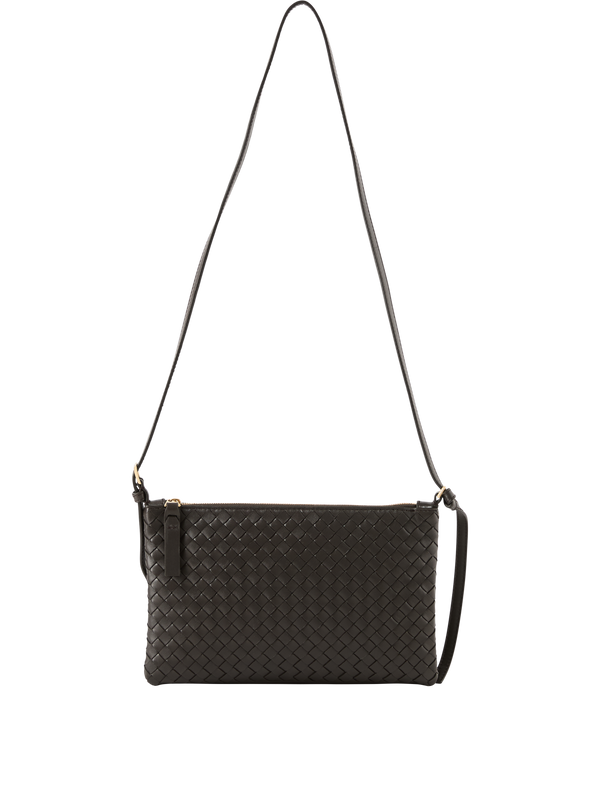 'Pouch Medium' shoulder bag in Espresso