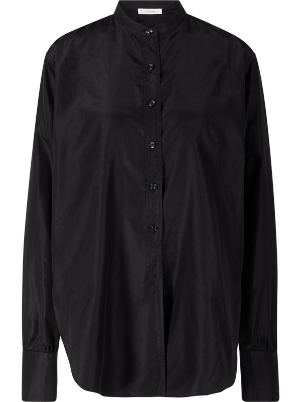 'Lula' Silk Blouse – Black