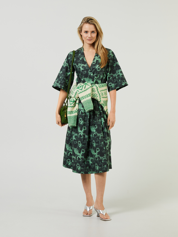 Wickelkleid Grün