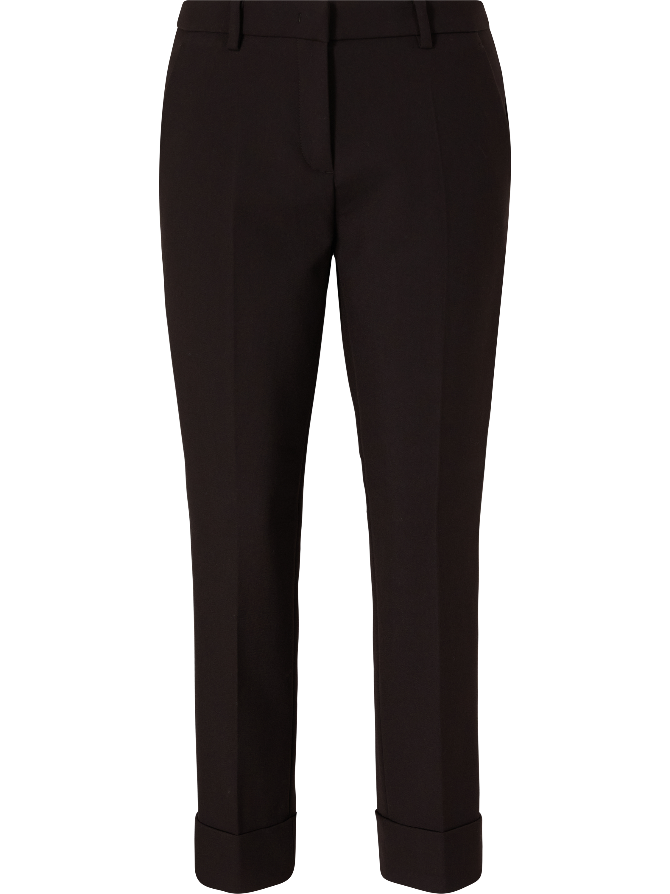 'Krystal' fabric trousers dark brown