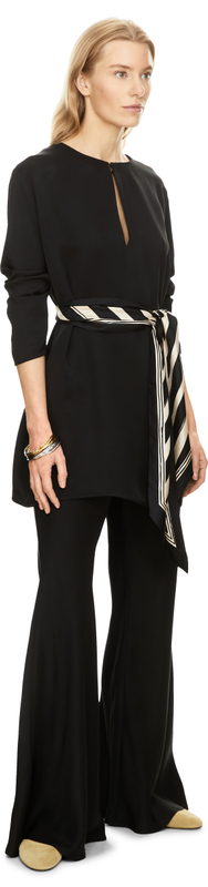 Schlaghose 'Rebellion Twill' Schwarz