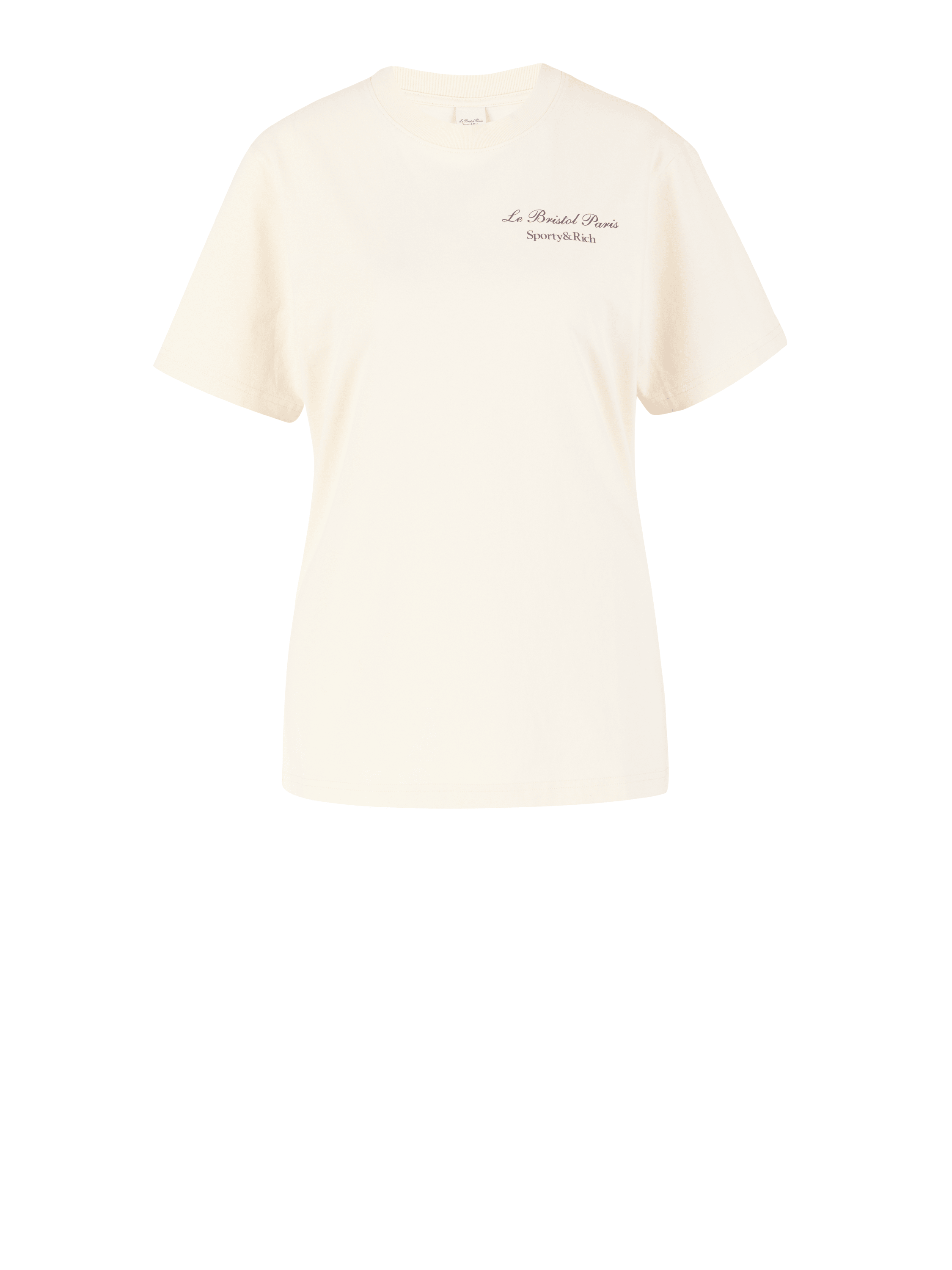 T-Shirt mit Print Crème