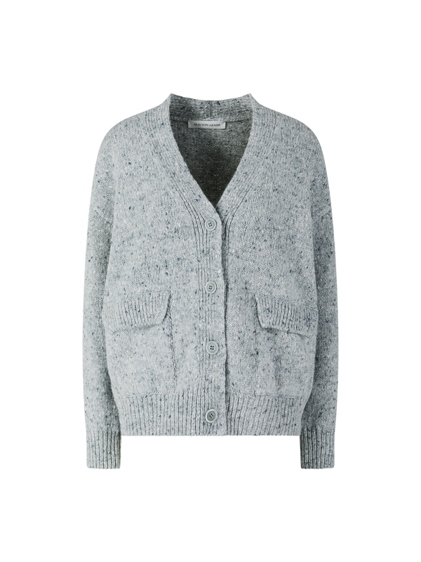 Woll-Cashmere-Strickjacke ‘Talisa' Arktik