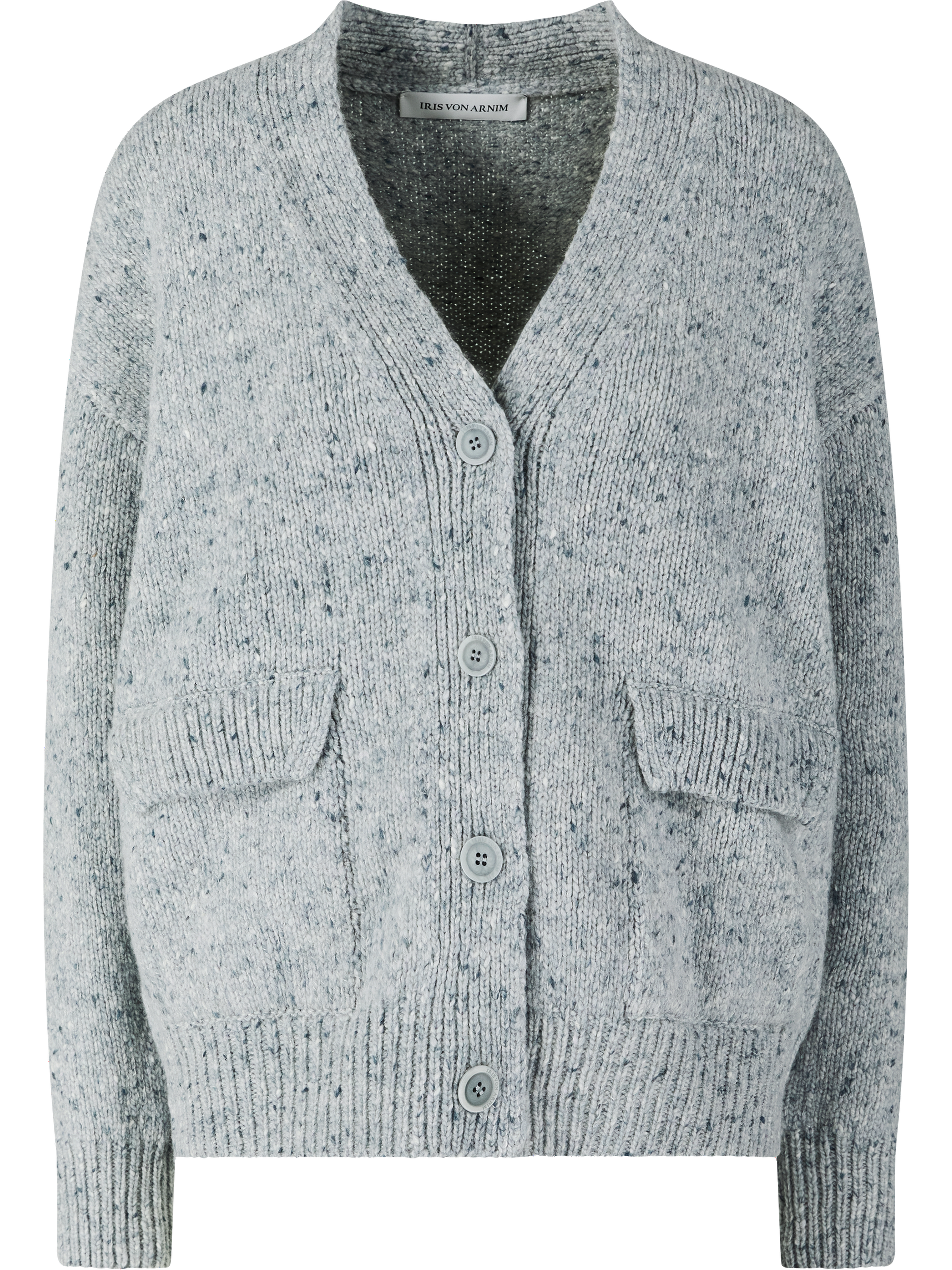 Woll-Cashmere-Strickjacke ‘Talisa’ Arktik