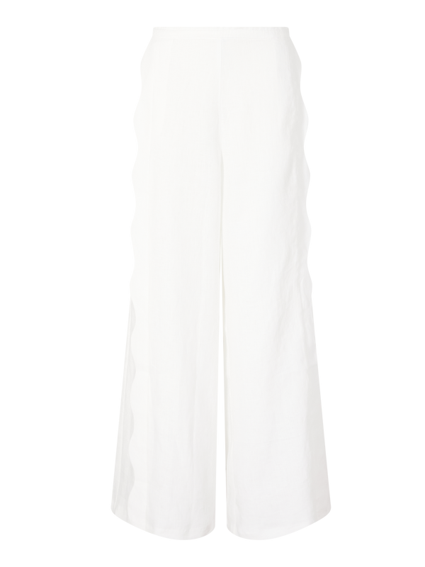 Leinenhose 'Nuri' Weiß