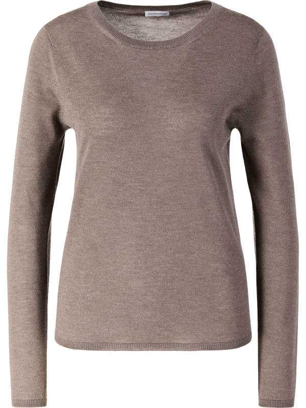 Superfine Cashmere-Pullover 'Laureen' Taupe Del