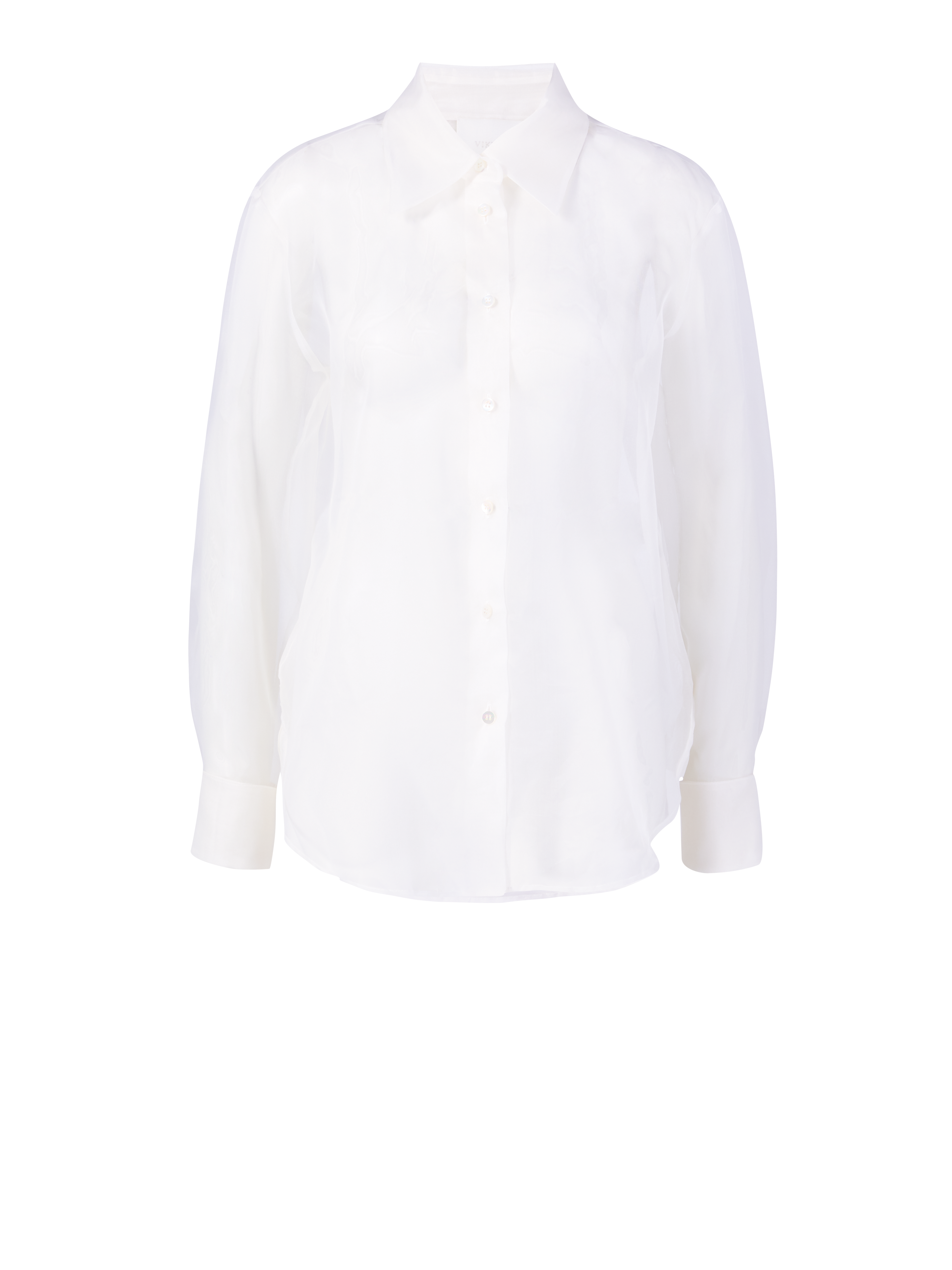 Transparent silk blouse 'Variah' white 