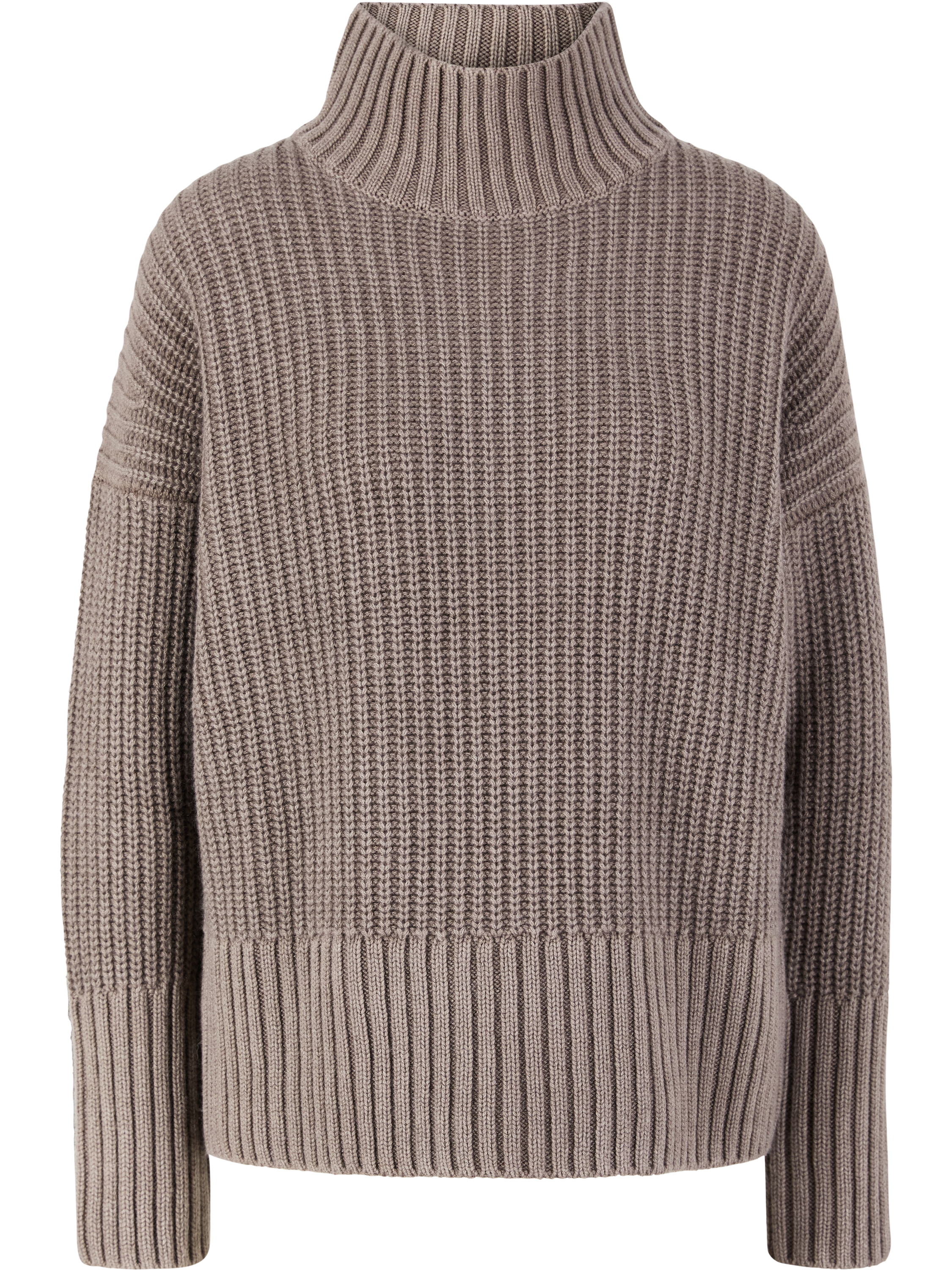 Iris von Arnim Cashmere-Pullover 'Panera' mit Stehkragen Taupe Stonewashed, Produktansicht – UNGER.DE