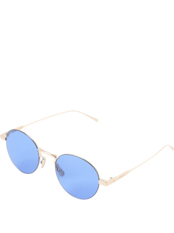 Sonnenbrille 'Metal Frame 28' Gold/Blau