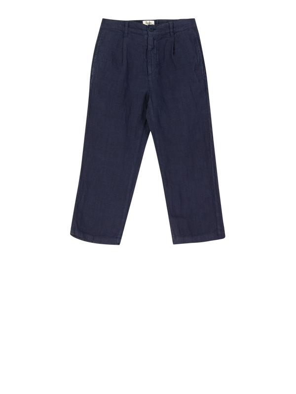 Leinenhose Marineblau