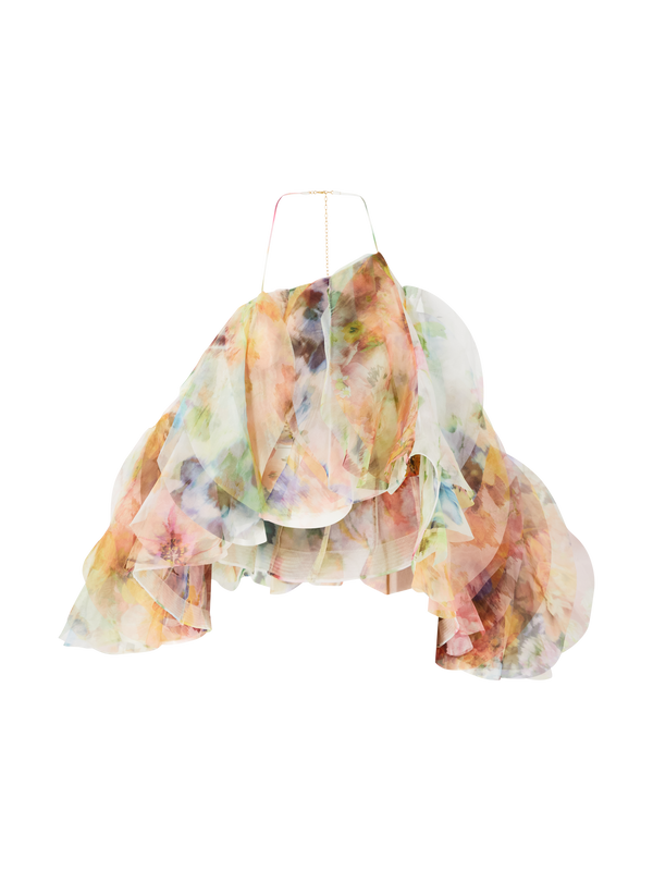 Cropped Top 'Luna Fanned' Multi