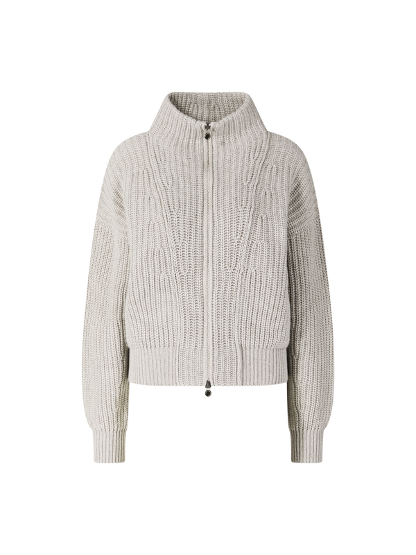 Cashmere-Strickjacke 'Brunetta' Kiesel