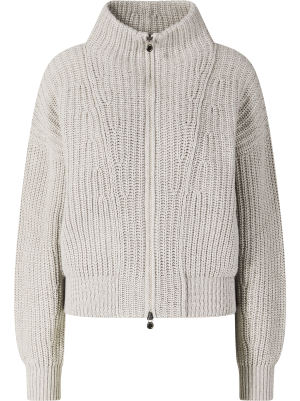 Cashmere-Strickjacke 'Brunetta' Kiesel