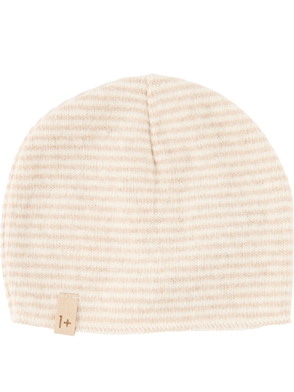 'Honore' striped beanie beige/cream