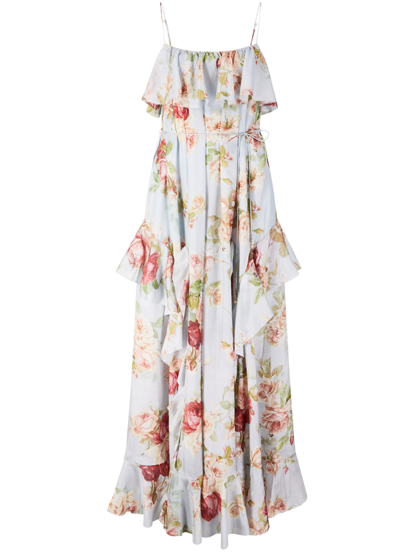 Florales Seidenkleid 'Roselight' Multi