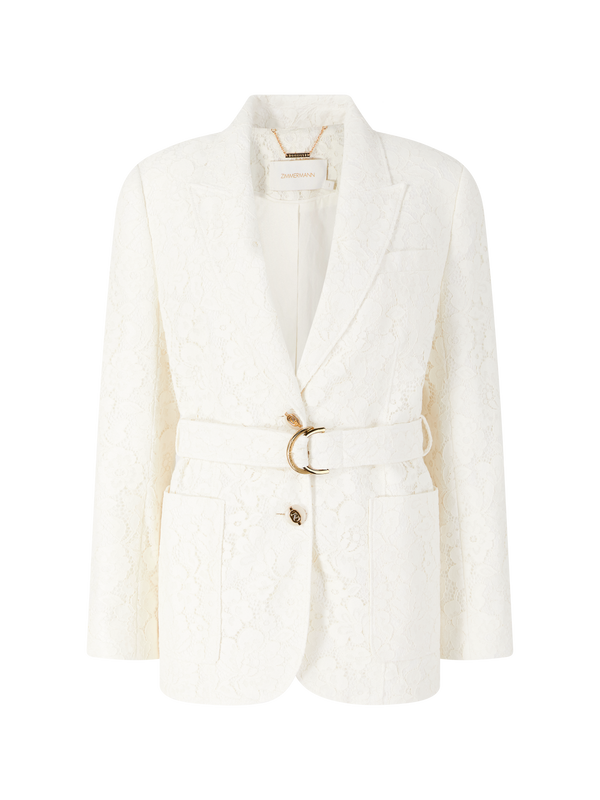 Spitzenblazer 'Luna Lace' Crème