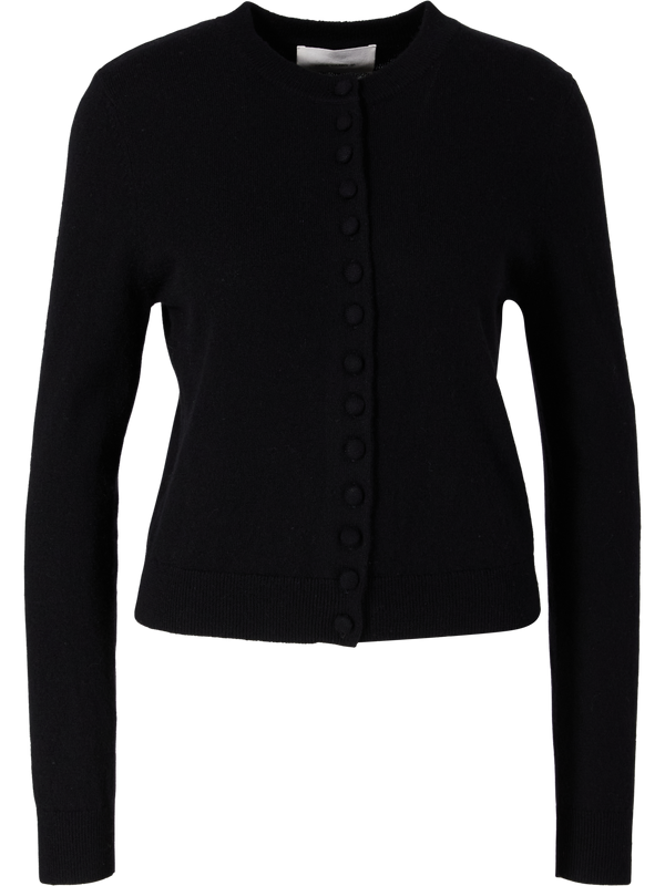 'Wilona' Black Cashmere Cardigan