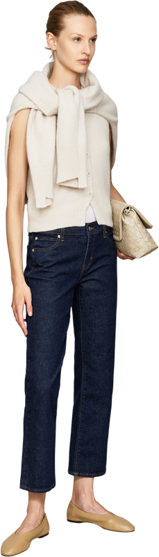 Cashmere-Seidentop 'Rena' Alabaster