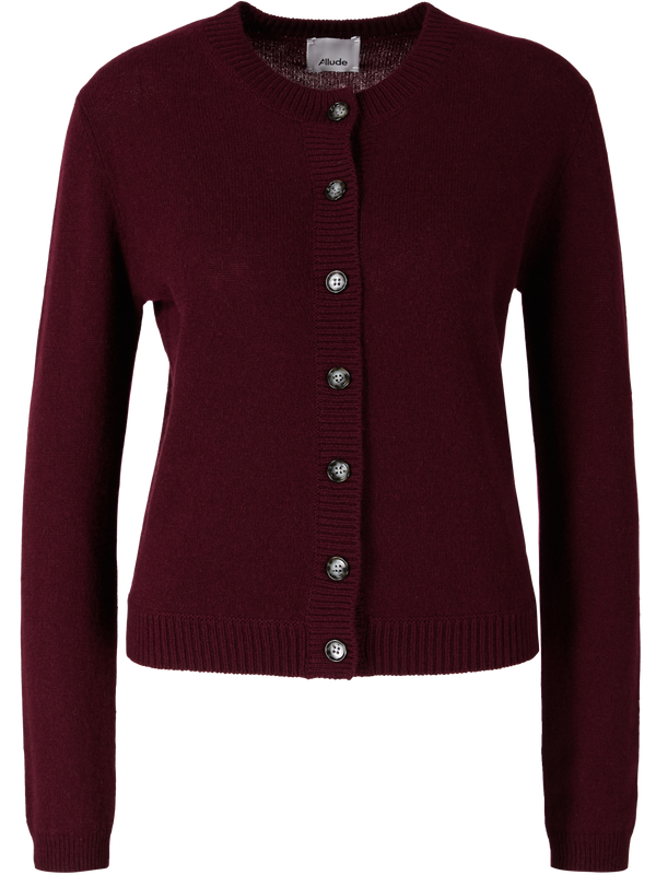 Cashmere cardigan burgundy