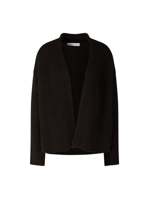 Cashmere-Seidenstrickjacke 'Jera' Schokolade